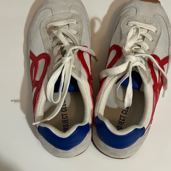 Project Cloud Women’s 8 1/2 Red, White & Blue Lace Up Lightweight Sneakers - Picture 6 of 12